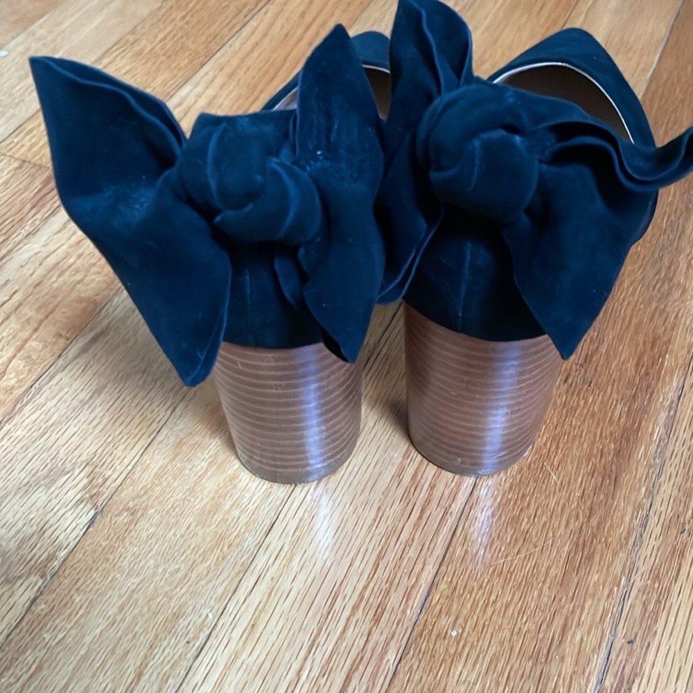 Anthropologie Women’s Size‎ 11.5 M  Bow-Tied Block Heels - Picture 3 of 9